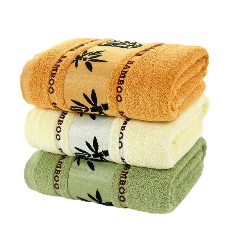 Set of 1/4/6 Bamboo Fiber Towels Sets Home Bath Towels Adults Face Towel Thick Absorbent Luxury Bathroom Towels Toalha De Praia - Shoppiline