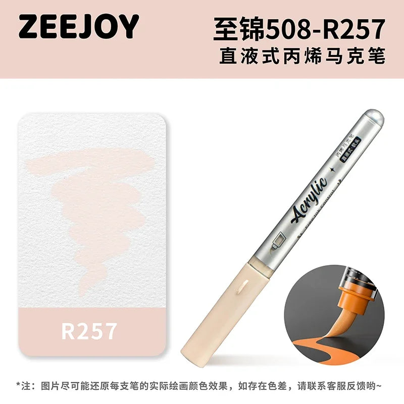 ZEEJOY 120/12/1 Colors Direct Liquid Acrylic Marker Pens Waterproof Pen Soft Brush Nib for Manga School Art Supplies Stationery