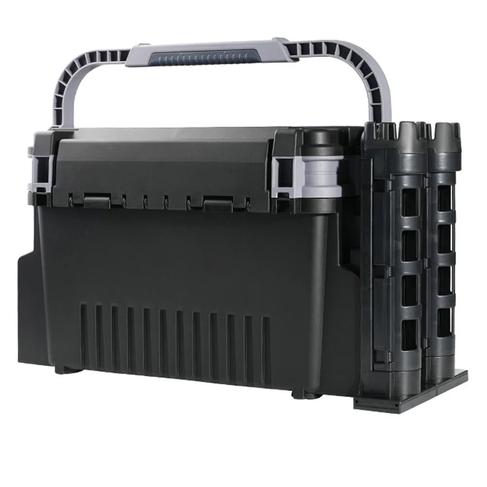 Large Fishing Tackle Box Multifunction Capacity Stand Rod Holder Cup Holder High Quality Plastic Egi Box Fishing Box - Shoppiline