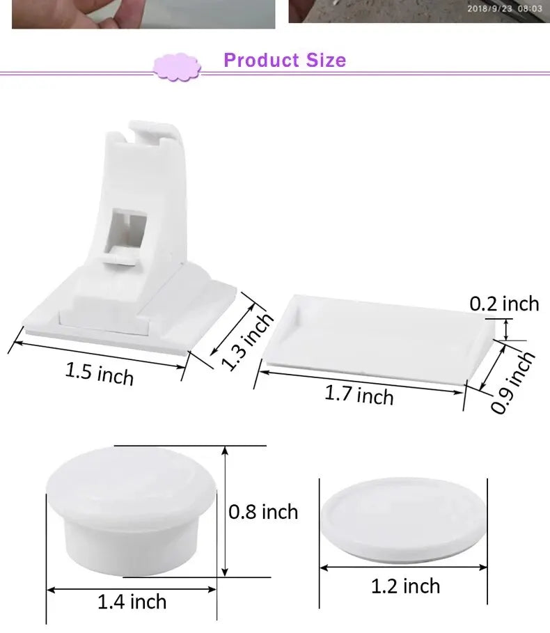 Baby Safety Lock Invisible Lock Kids Security Drawer Latch Cabinet Door Magnetic Child Safety Lock Limiter Children Protection