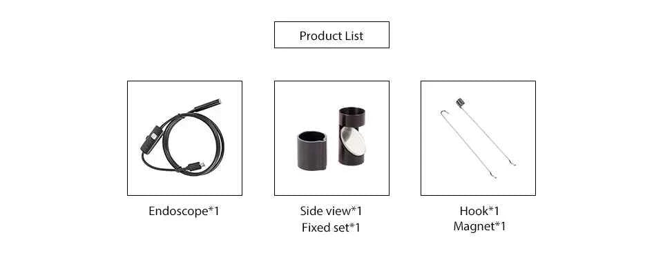 3 in 1 USB Endoscope for OTG Android Phone 7mm Borescope Inspection for PC MacBook Snake Camera For Pipeline