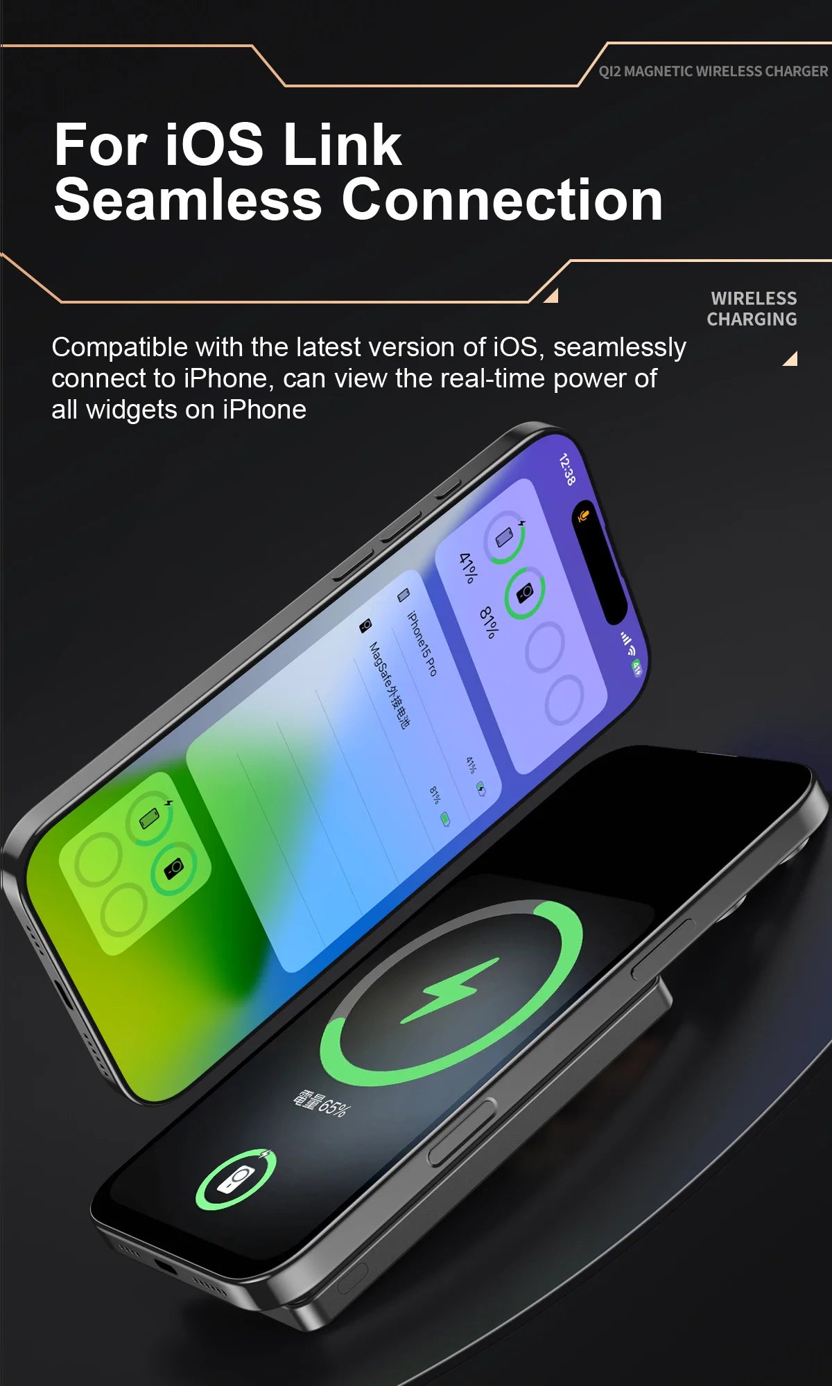 QI 2.1 Magnetic Powerbank Wireless Fast Charing Spare Portable External Battery for iPhone 12-17 Pro Watch Airpods 5000/10000mAh - Shoppiline