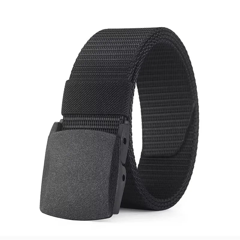 Men's Belt Outdoor Casual Canvas Belt Metal Free Training Nylon Tactical Belt，Versatile For Jeans, Dress，Casual ，For Men Women