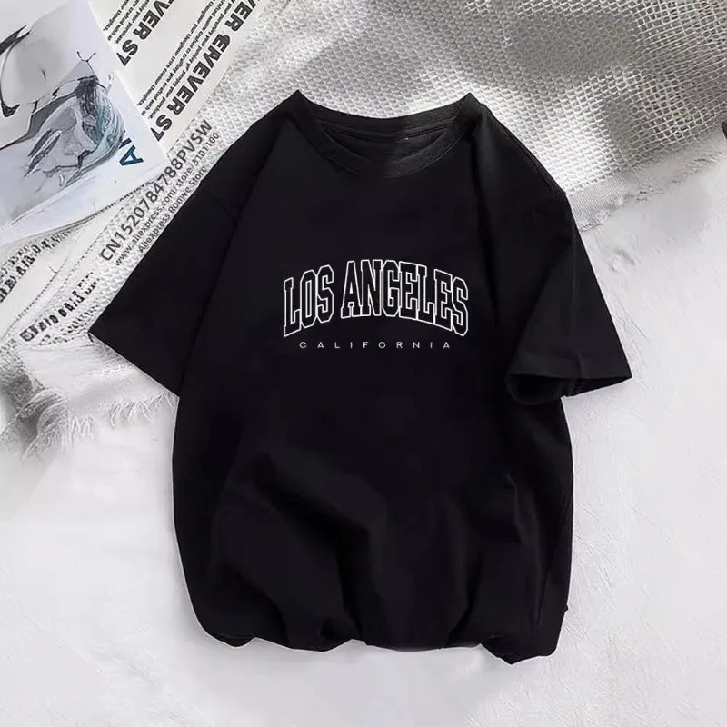 Damen Brooklyn Letter Print T-Shirt Mädchen Grafik Harajuku 2023 Streetwear Kleidung Lässig Weiblich Y2K Oberteile T-Shirt