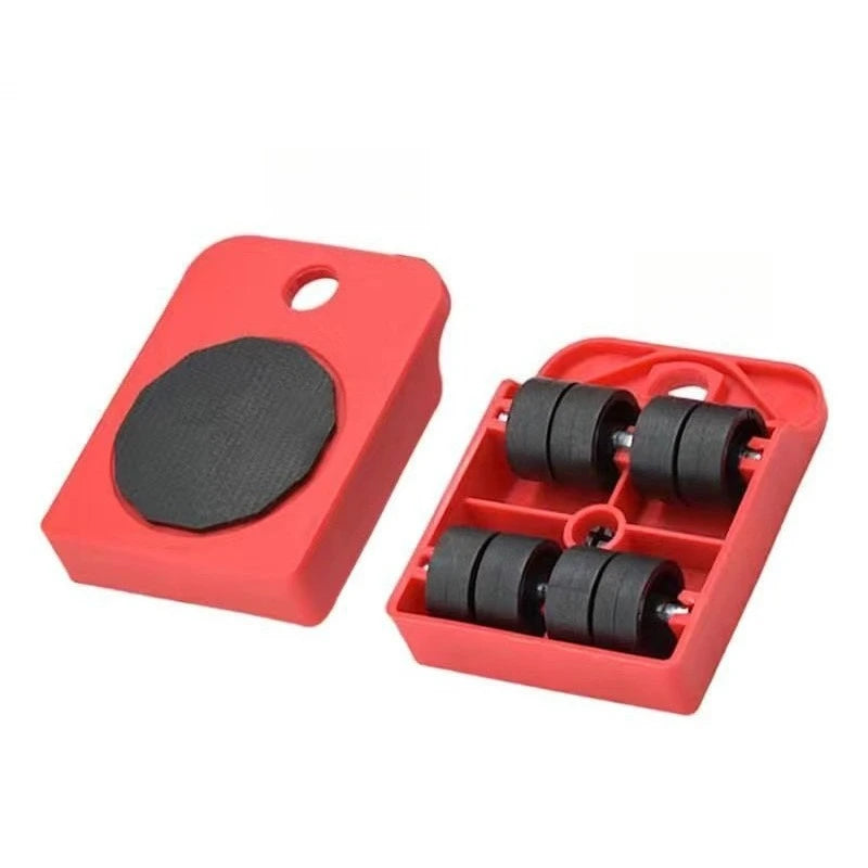 Furniture Moving Transport Roller Set Removal Lifting Moving Tool Set Wheel Bar Mover Moving Heavy Stuffs Device Hand Tool