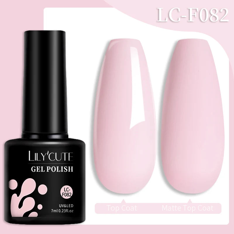 LILYCUTE 129 Colors 7ML Nail Gel Polish Nail Supplies Vernis Semi Permanent Nail Art Manicure Soak Off LED UV Gel Nail Varnishes