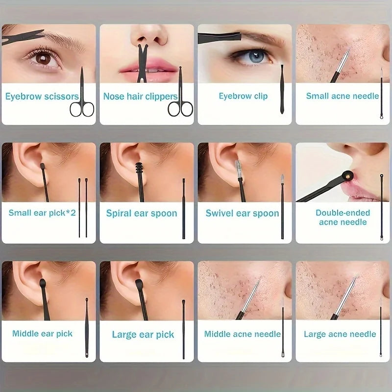 24-teiliges Maniküre-Set, professionelles Pediküre-Set, Nagelpflegeset, Zehennagelknipser für Männer und Frauen, Nageltrimmer