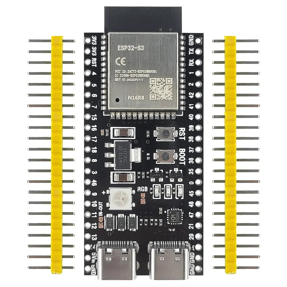 ESP32-S3 Wifi BT Module Development Board for Arduino IDE ESP32-S3-WROOM1 N16R8 N8R2 44Pin Type-C 16MB Flash 8M PSRAM ESP32 S3