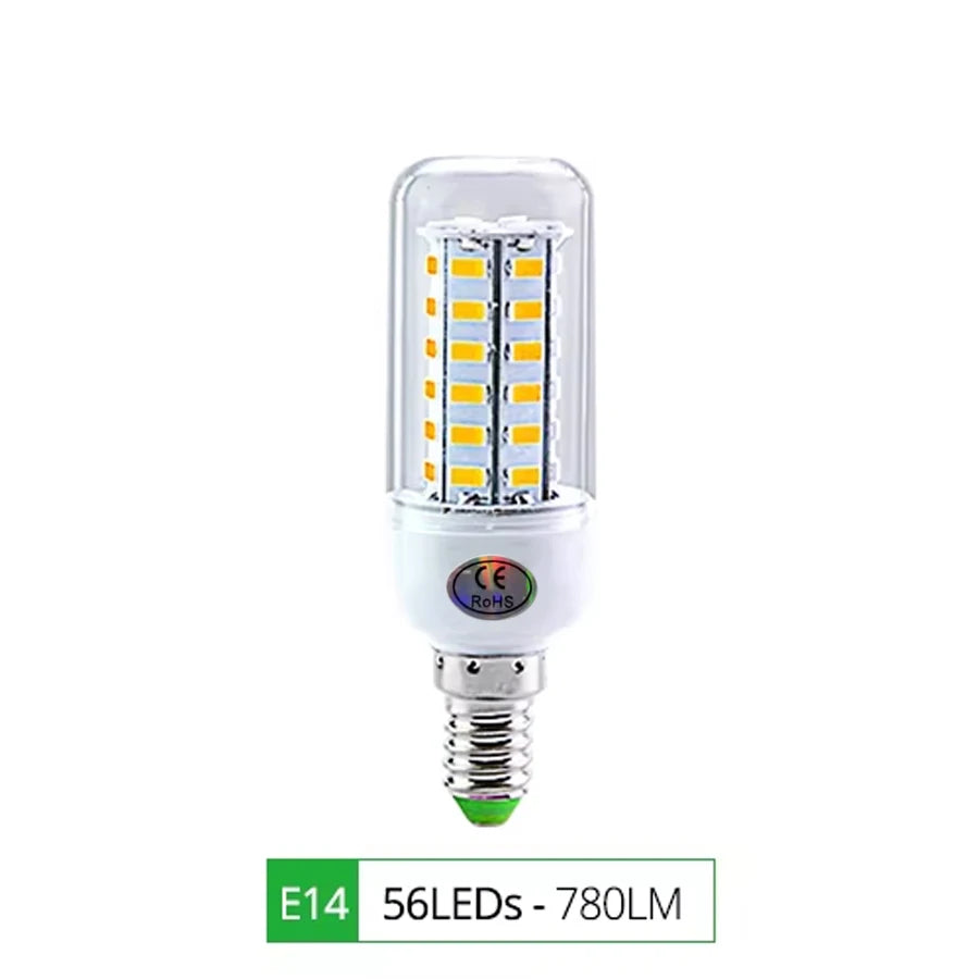 E27 E14 LED Lamp SMD 5730 220V Corn Light Bulb 24 36 56 72 LEDs Energy Saving Lamp Ampoule LED Chandelier Lighting for Home