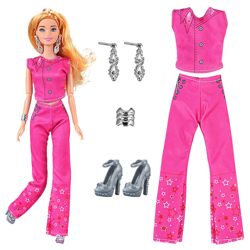 NEW Fashion Clothes For Doll 30cm Daily Sportwaer Winter Sweater Pants Plush Coat Shoes For Doll Mini Accessories Christmas Gift - Shoppiline