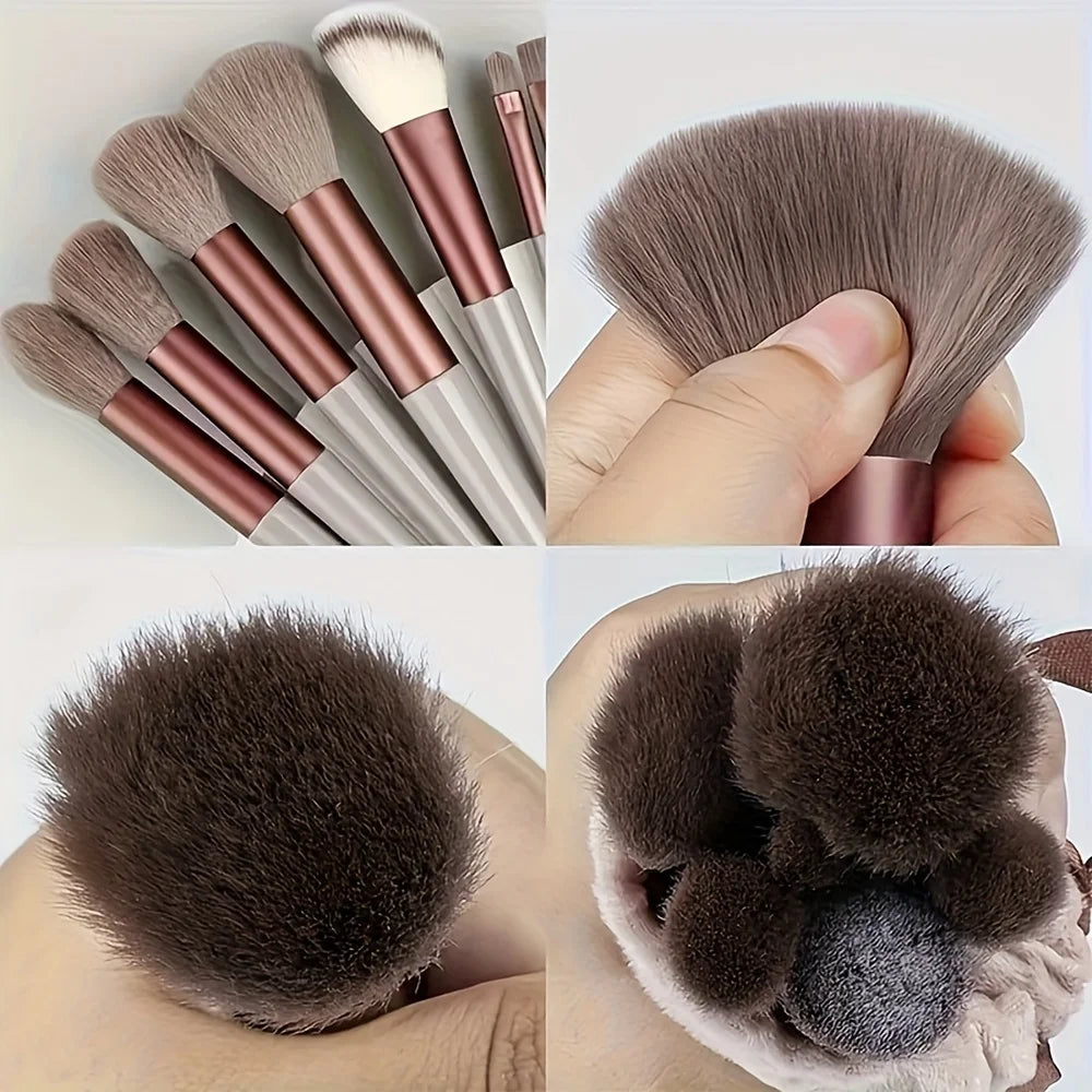 13-teiliges Make-up-Pinsel-Set Kosmetik-Make-up-Schwamm Make-up-Pinsel Beauty-Tool Lidschatten-Rouge Professionelles Pinsel-Set