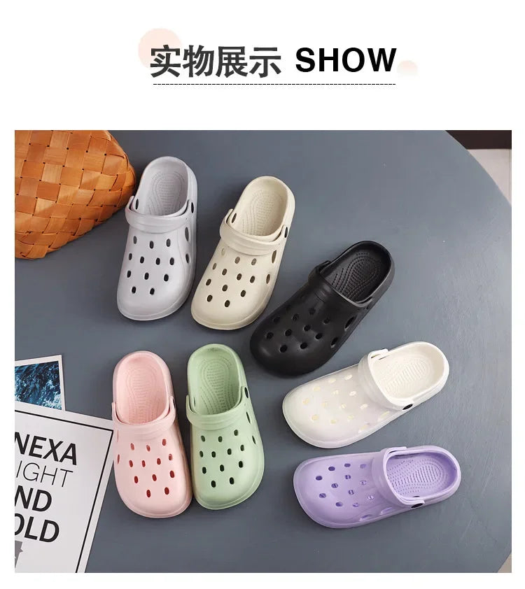 Mens Summer Beach Sandals Unisex Casual Garden Clogs Outdoor Wide Toe Cross Sandals for Ladies Non Slip House Shower Slippers