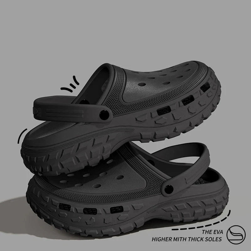Summer Women Platform Sandals 2026 Closed Toe Non-Slip Beach Sandals Lightweight Soft Bottom for Home Comfortable Sandalias