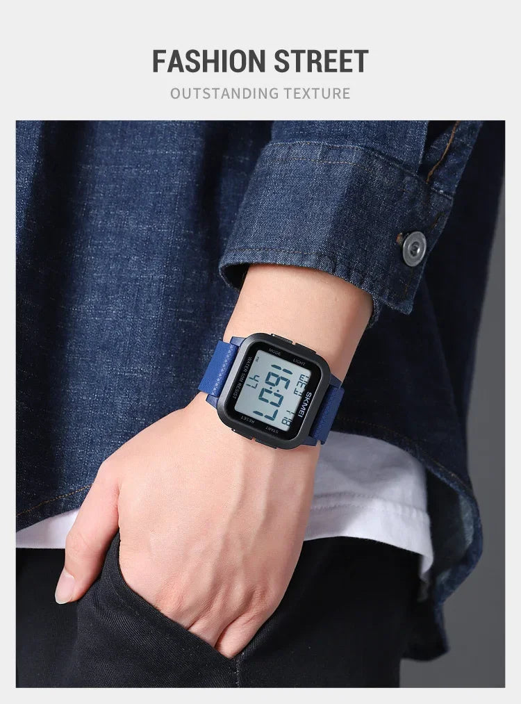 SKMEI 1894 Sport Electronic Watch for Men Shockproof Waterproof Countdown Mens Wristwatch Military Alarm Clock 1960 Reloj Hombre