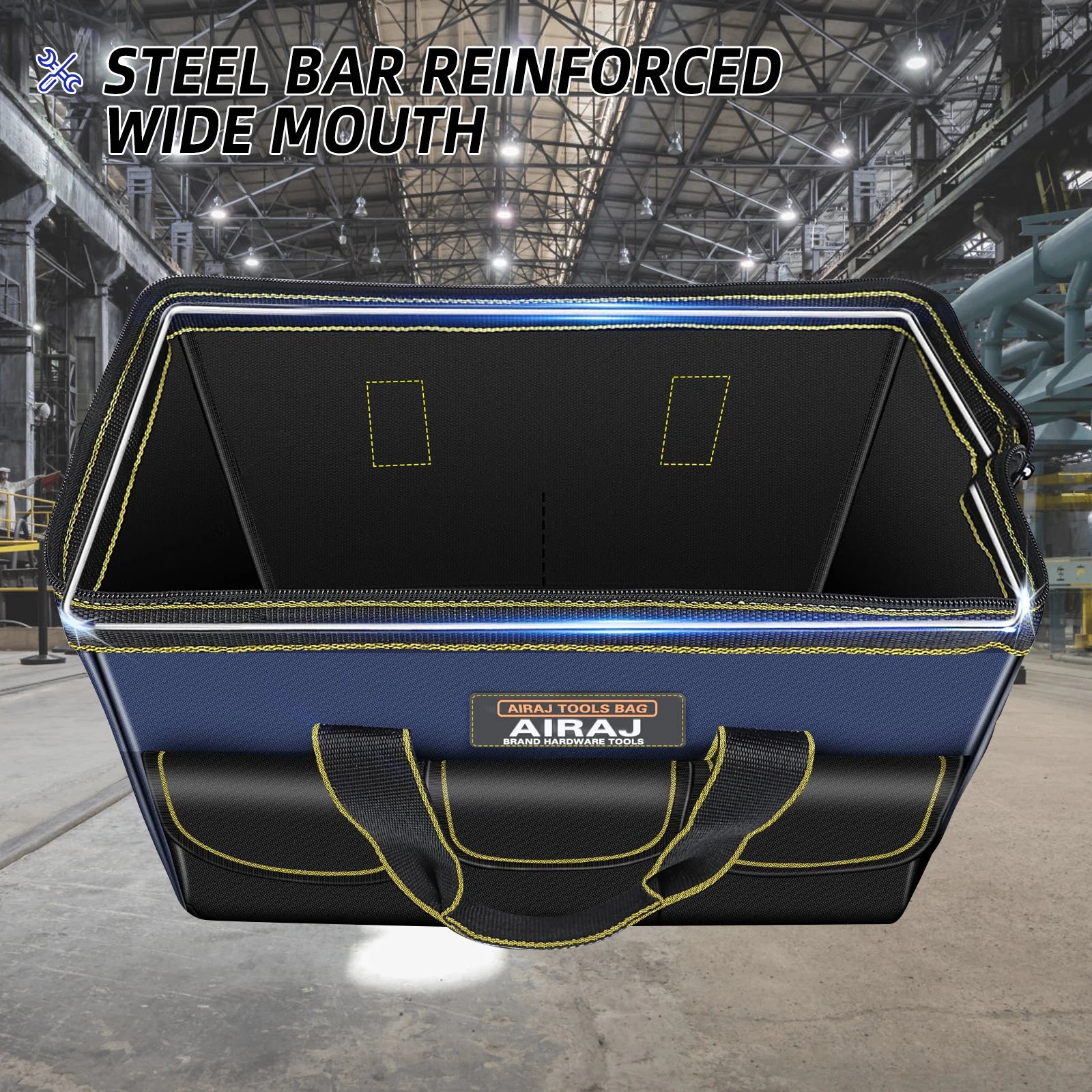 AIRAJ Multifunctional Tool Bags 1680D Oxford Cloth Electrician Bags Waterproof and Wear-Resistant High Capacity Storage Bags - Shoppiline