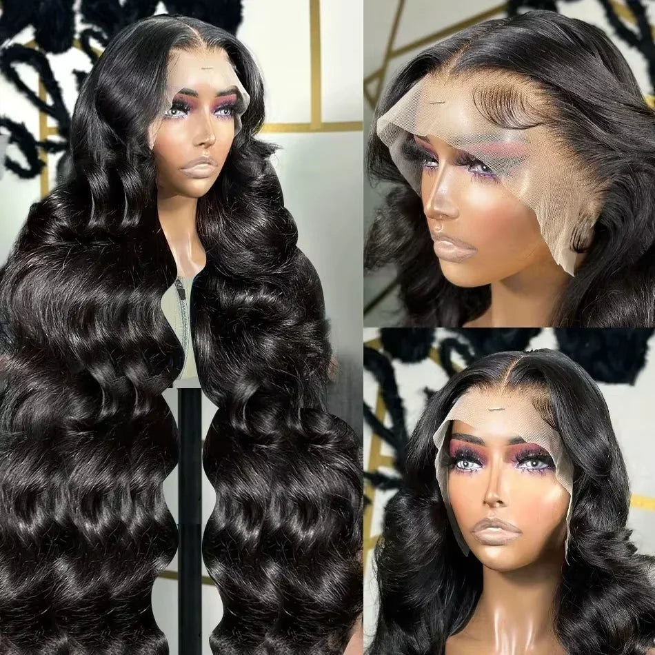 Body Wave 4X4 HD Lace Closure Curly Human Hair Wig Remy Brazilian 13x4 13x6 Transparent Lace Front Human Hair Wigs Pre Plucked
