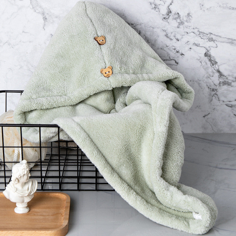 10Pcs Quick Dry Hair Quick Drying Microfiber Towels Bathroom Bathroom Accessories Nursing Cap With Buckle Sauna Spa Towel Bath