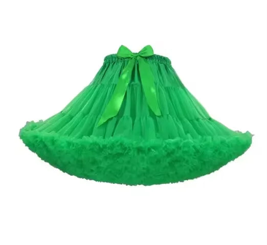 Lowest Pirce Womens 2-Layered Pleated Tulle Petticoat White Black Tutu Puffy Party Cosplay Skirt Lolita Cosplay Bridal Crinoline
