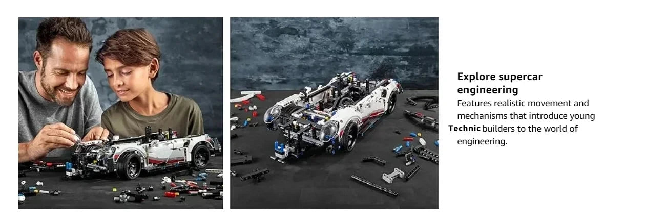1580Pcs Technic 1:10 Scale  Classic Super Racing Car Building Blocks Assembly for Boys Home Decoration Birthday Gifts - Shoppiline