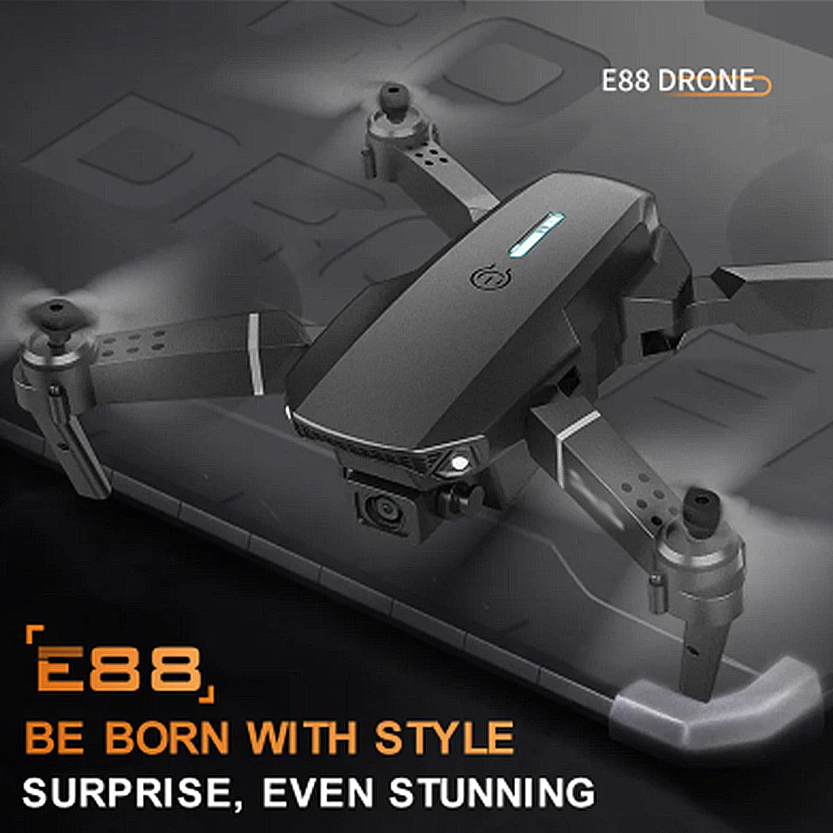 E88 ProIntelligent Folding Drone Supports single/Dual Camera Switching 4KPicture Quality+Wide-angle Shooting WiFiDirect Real-Tim - Shoppiline