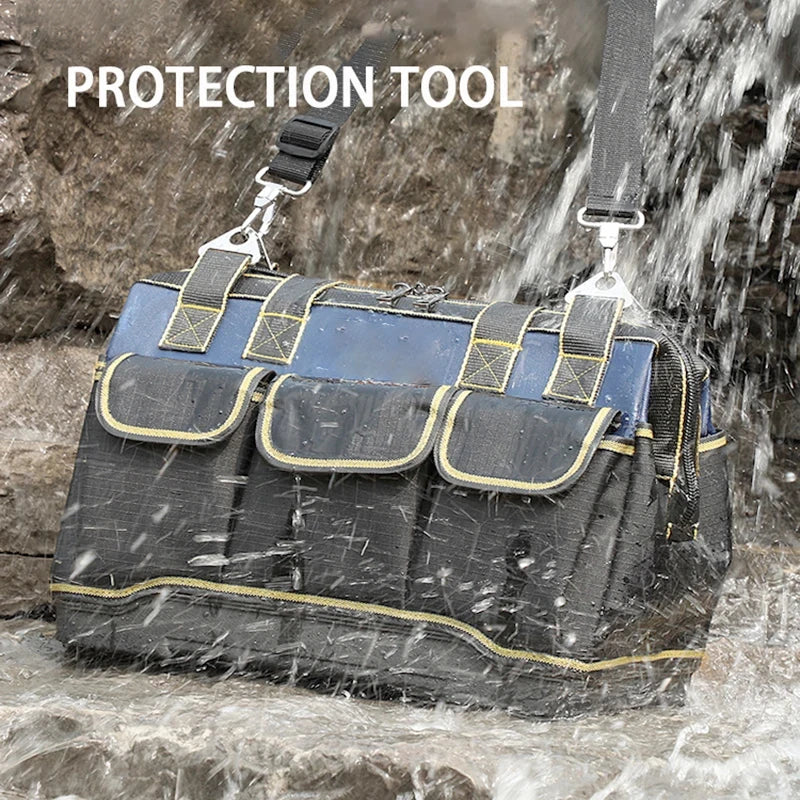 Multifunctional 13in-23inch Tool Bag Thicken big Capacity Waterproof Wear-Resistant Toolkit MultiPocket Electrician Storage Bag - Shoppiline