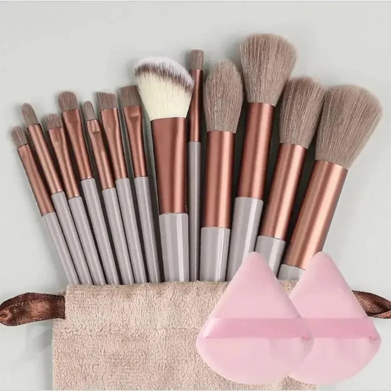 13-teiliges Make-up-Pinsel-Set Kosmetik-Make-up-Schwamm Make-up-Pinsel Beauty-Tool Lidschatten-Rouge Professionelles Pinsel-Set