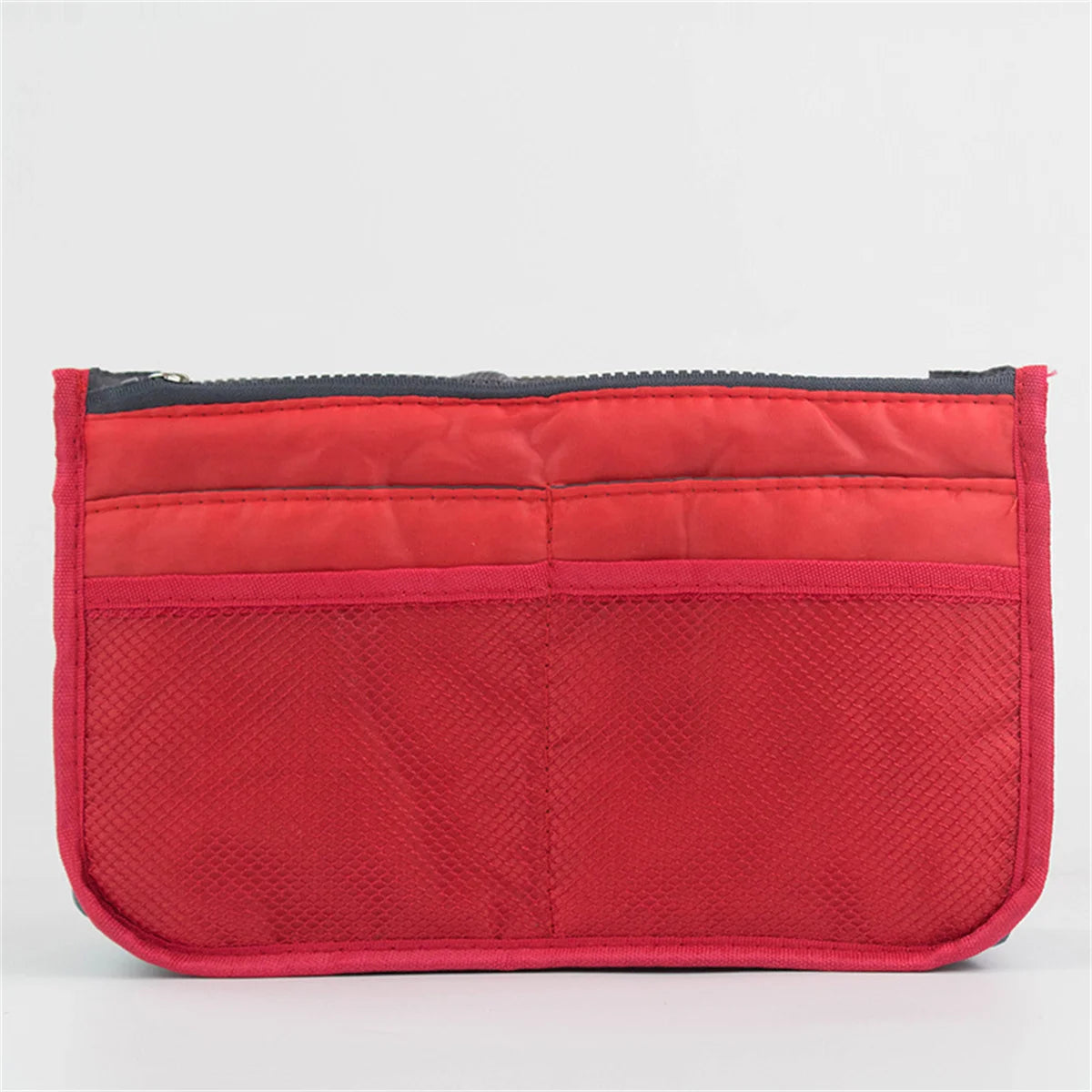 Multifunctional Bi-fold Storage Bag Double Zipper Large Capacity Storage Arrangement Makeup Toiletries Large Classification Bag