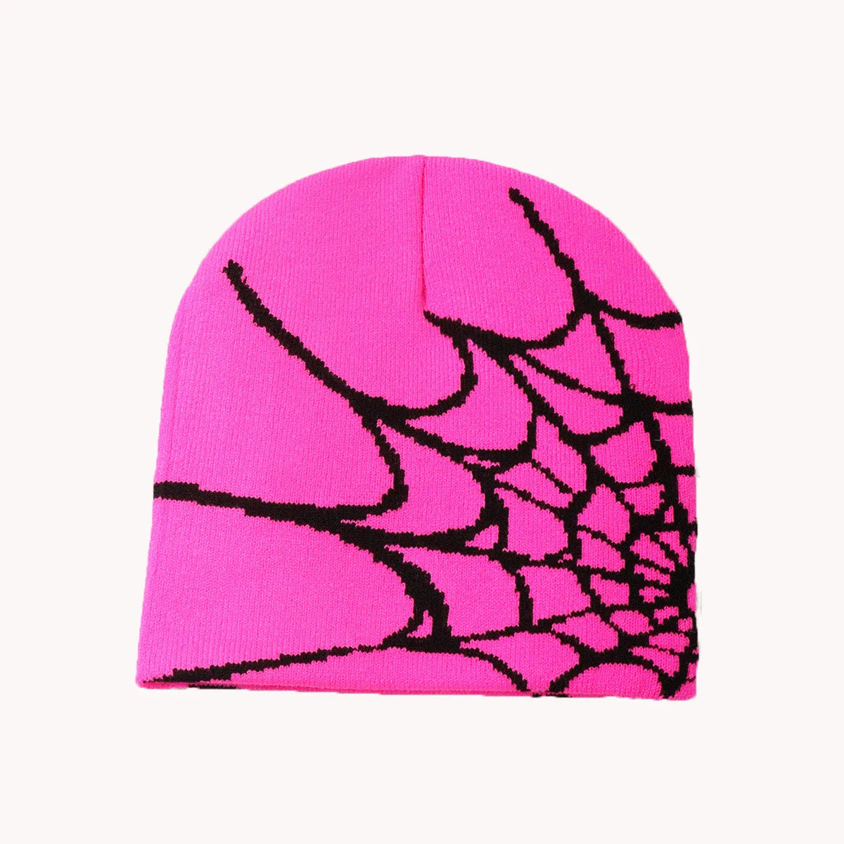 Spider Web Pattern Jacquard Knit Hat, Autumn/winter, Warm, Y2k Style, Fashionable, Unisex, Suitable For Outdoor Activities, Hall