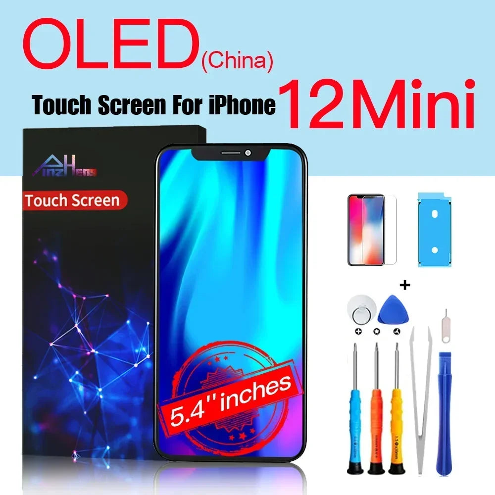 PINZHENG High Quality Display INCELL LCD OLED OEM AMOLED For iPhone XS MAX X XR 11 12 13 MINI PRO PROMAX Screen Replacement - Shoppiline