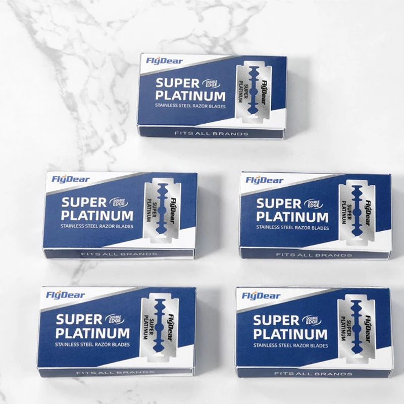 barber shop tools Stainless steel razor blade cuchillas de afeitar old-fashioned manual double-sided razor blade hairdressing