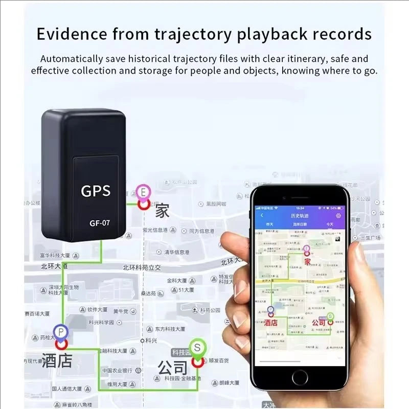 GPS Tracking Device GF07 Mini GPS Tracker Car GPS Position APP Strong Magnetic Anti-lost Alarm Vehicle GPS Locator