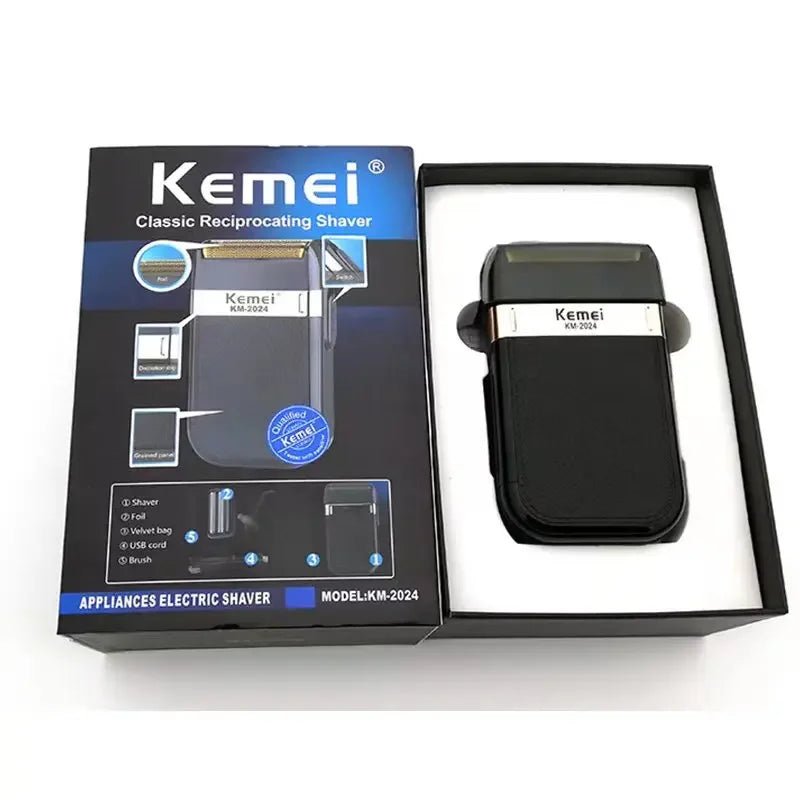 Kemei Hair Clipper Km-809A Km-2299 Km-2024 UBS Rechargeable Cordless Beard Trimmer Powerful Electric Hair Clippers for Men