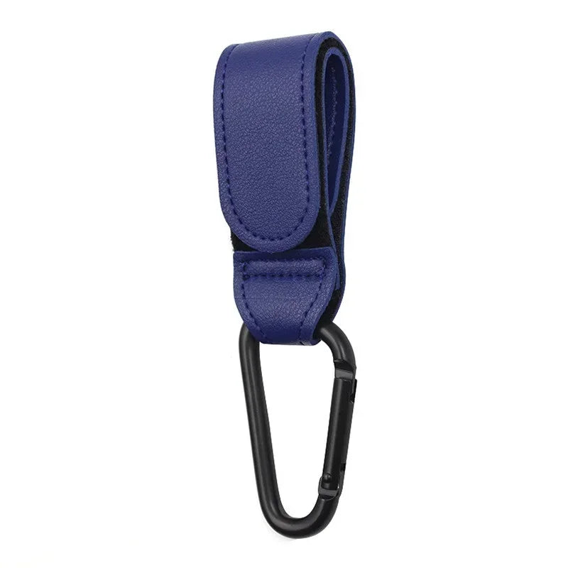 1/2pcs PU Leather Baby Bag Stroller Hook Pram Cart Organizer 360 Degree Rotatable Hook High-quality Crochet Stroller Accessories