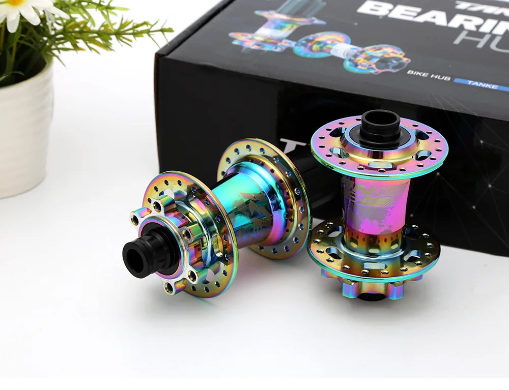 TANKE MTB 120 Click Hub 6 Bearing Bike Front Rear 28 32 36 Holes Disc Brake QR Bicycle mass thunder Noisy Cube 6 Pawl Hubs TH390