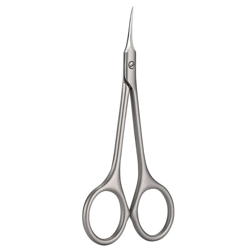 1pcs Stainless Steel Cuticle Scissors Dead Skin Remover Russian  Curved Tip Nail Scissors Manicure Tool