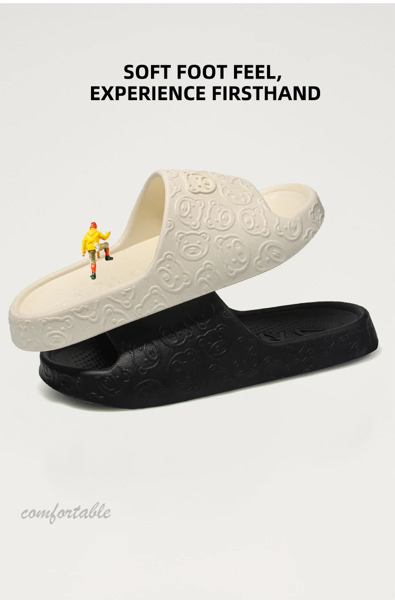 Non-Slip Slippers Female Outer Wear 2024 New Bathroom Indoor Home Sandals Female Summer Eva