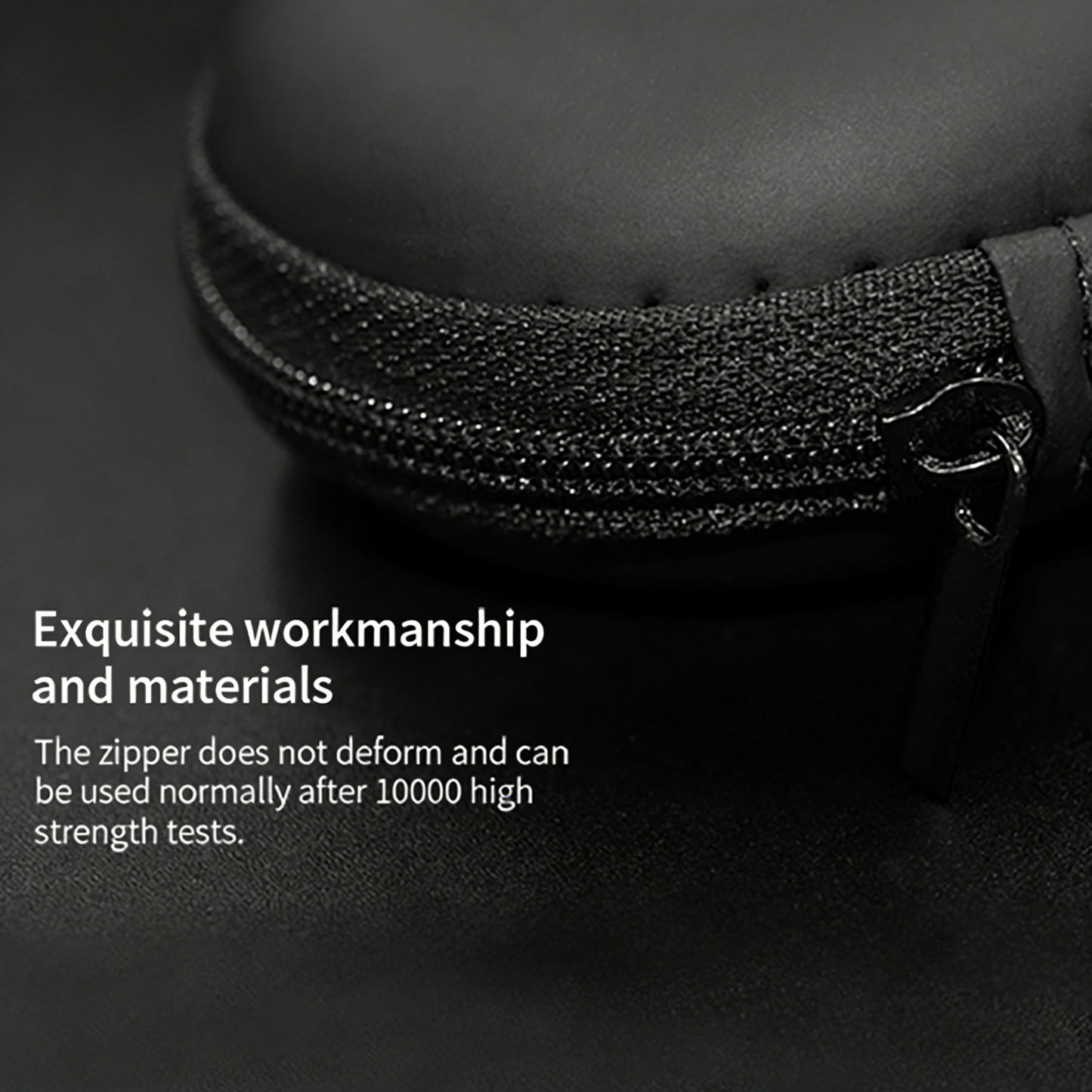 Earphone Storage Bag Square Headset Box Indoor Outdoor Travelling Earphones Storaging Case Accessories with Zipper