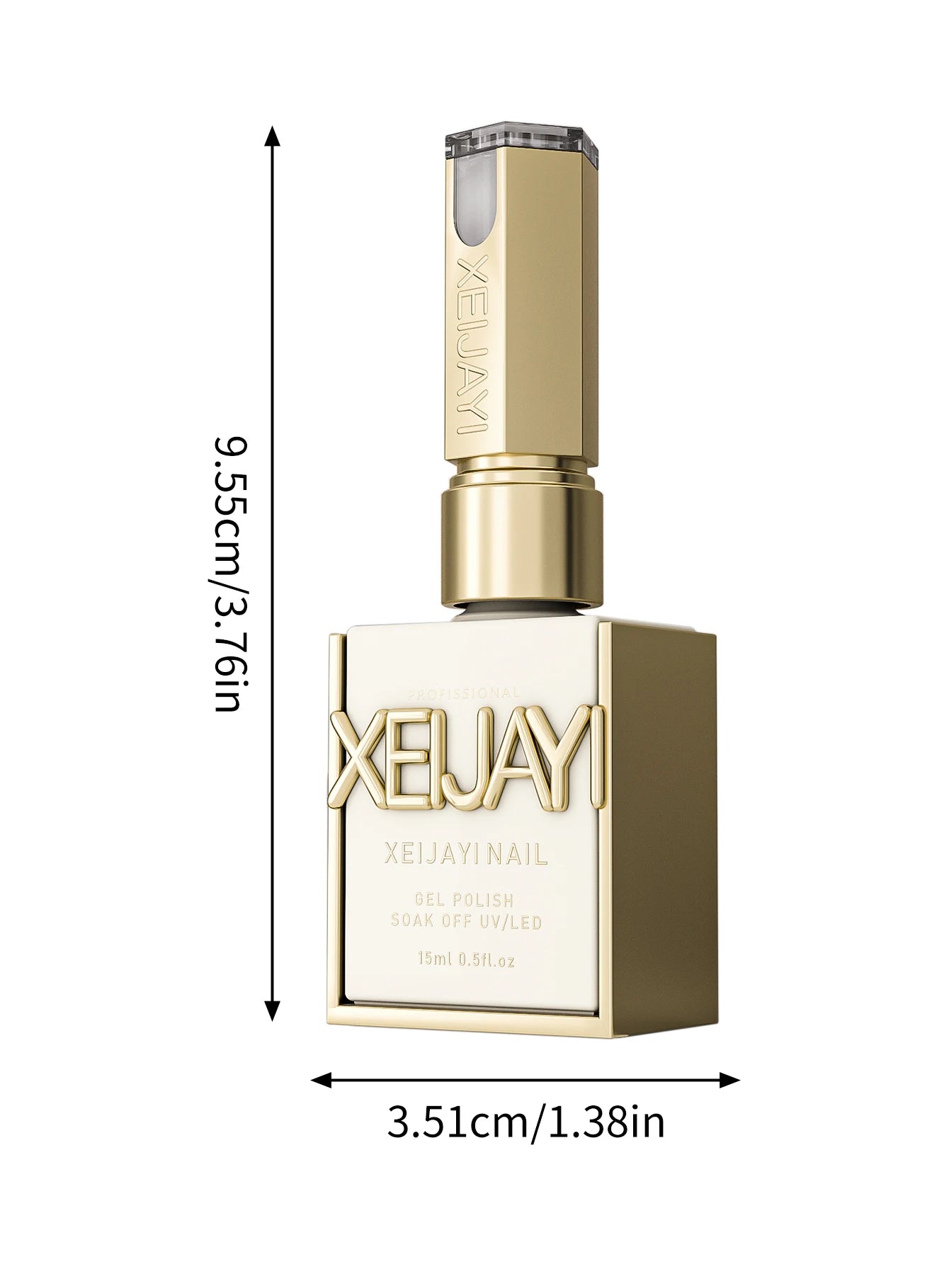 Lot de 1/6 vernis à ongles semi-permanents, 15 ml, effet gelée glacée, UV/LED – kit, sans formaldéhyde. Ovale, brillant. Idéal pour salon et DIY.