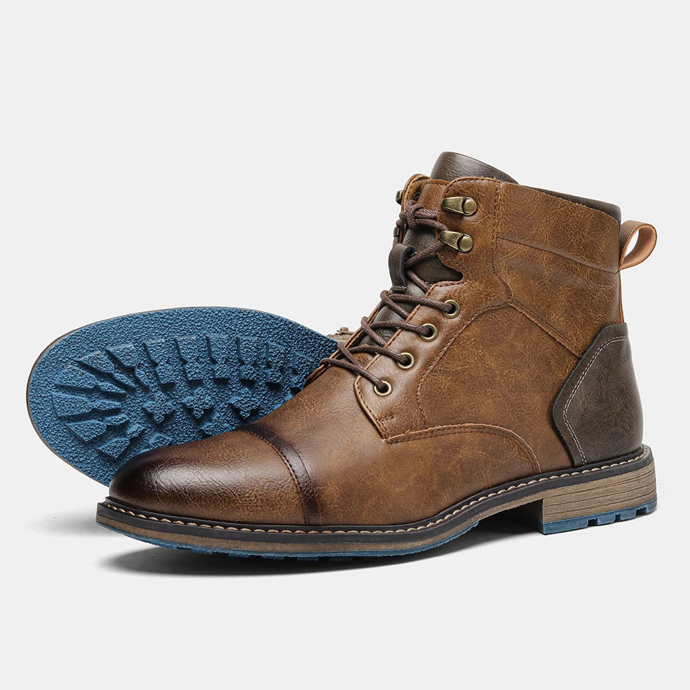 Size 7-13 Ankle Boots For Men Men's Leather boots Brand Boot for men #AL605