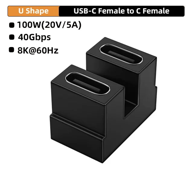 TYPE C Connector 4K OTG Plug 100W 40Gbps Data Transfer Ultra Fast Charging USB C USB3.1 Support 8K Adapter Extension