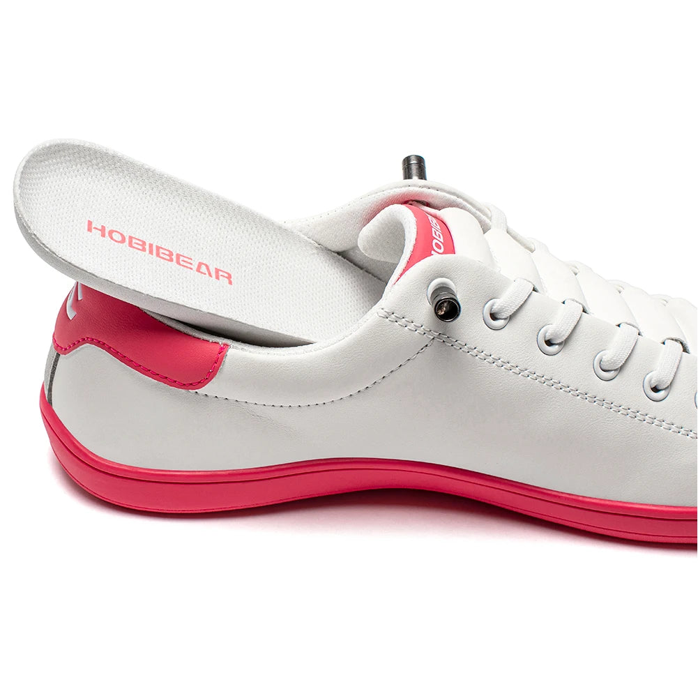 HOBIBEAR Unisex Barefoot Wide Toe Shoes Women Men Artificial Leather Minimalist Sneakers Adjustable Slip On Walking Shoes