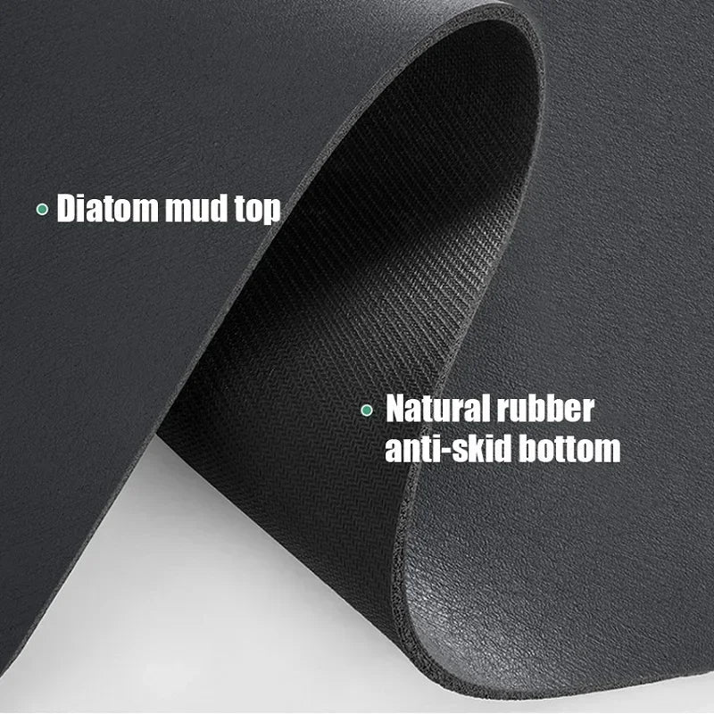 Coffee Machine Mat Kitchen Drain Mat Utensil Drying Mat Quick Drying Diatomaceous Earth Absorbent Placemat