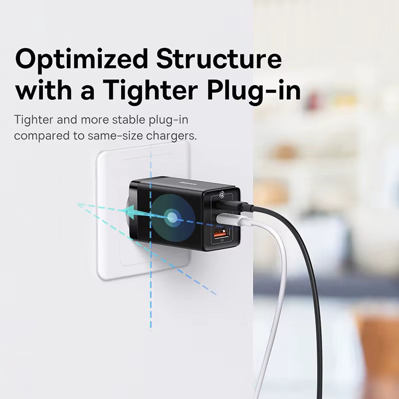 Baseus 65W GaN Charger Quick Charge Type C PD QC Charger USB Charger Portable Fast Charger For Laptop iPhone 17 16 15 14 13 Pro - Shoppiline