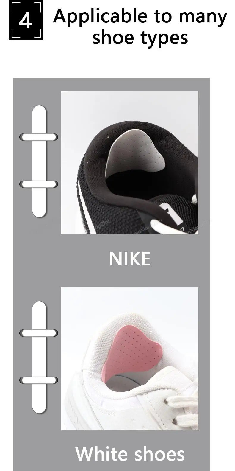 1 Paar Sportschuhe Patches Atmungsaktive Schuhpolster Patch Sneaker Fersenschutz Klebepatch Reparaturschuhe Ferse Fußpflegeprodukt