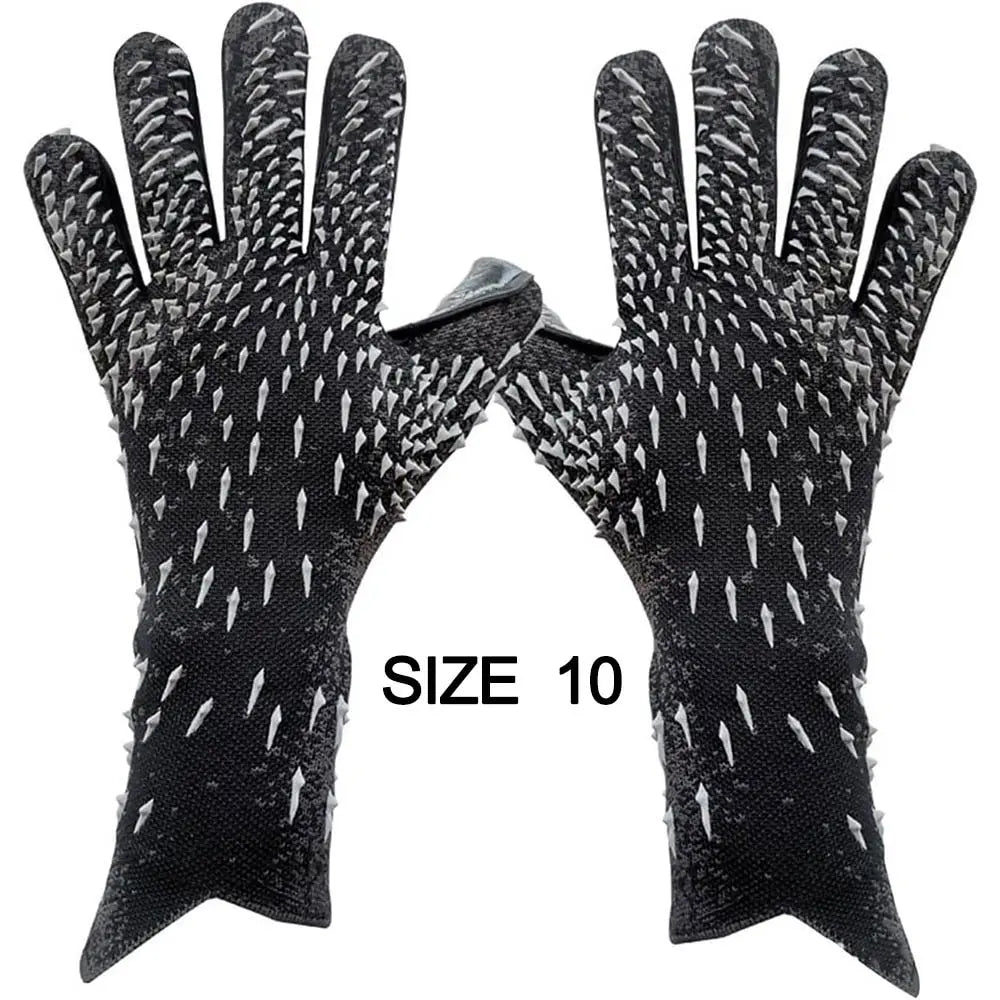 Goalkeeper Gloves Strong Grip for Soccer Goalie Goalkeeper Gloves with Size 6/7/8/9/10 Football Gloves for Kids Youth and Adult - Shoppiline
