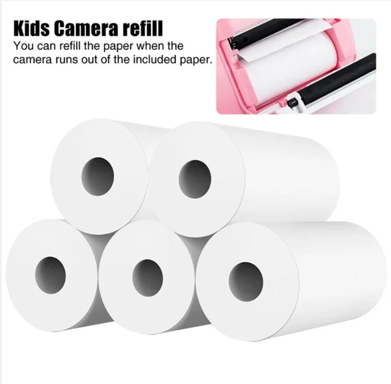 Kids Digital Camera Photography Instant Print Photo 1080P HD With Video Recorder Mini Thermal Printer Educational Birthday Gifts