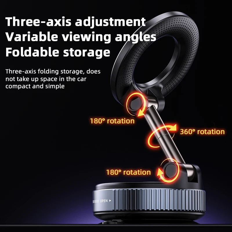 HOMEFISH K007 Magnetic Phone Holder｜Three-axis Rotation For Free Adjustment｜A Convenient Choice For Multiple Scenarios. - Shoppiline