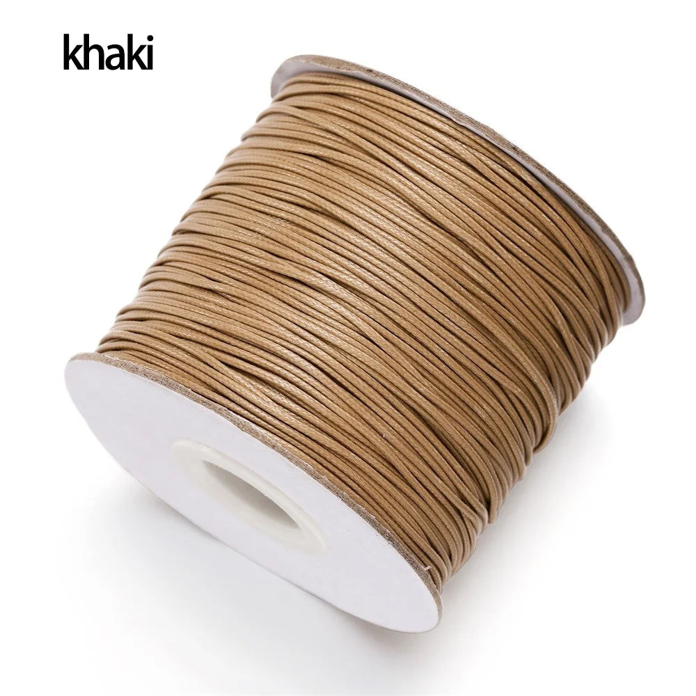 10m/lot Korean Waxed Cotton Cord Waxed Thread Cord String Strap Necklace Rope Bead For DIY Bracelet For Jewelry Making  Findings