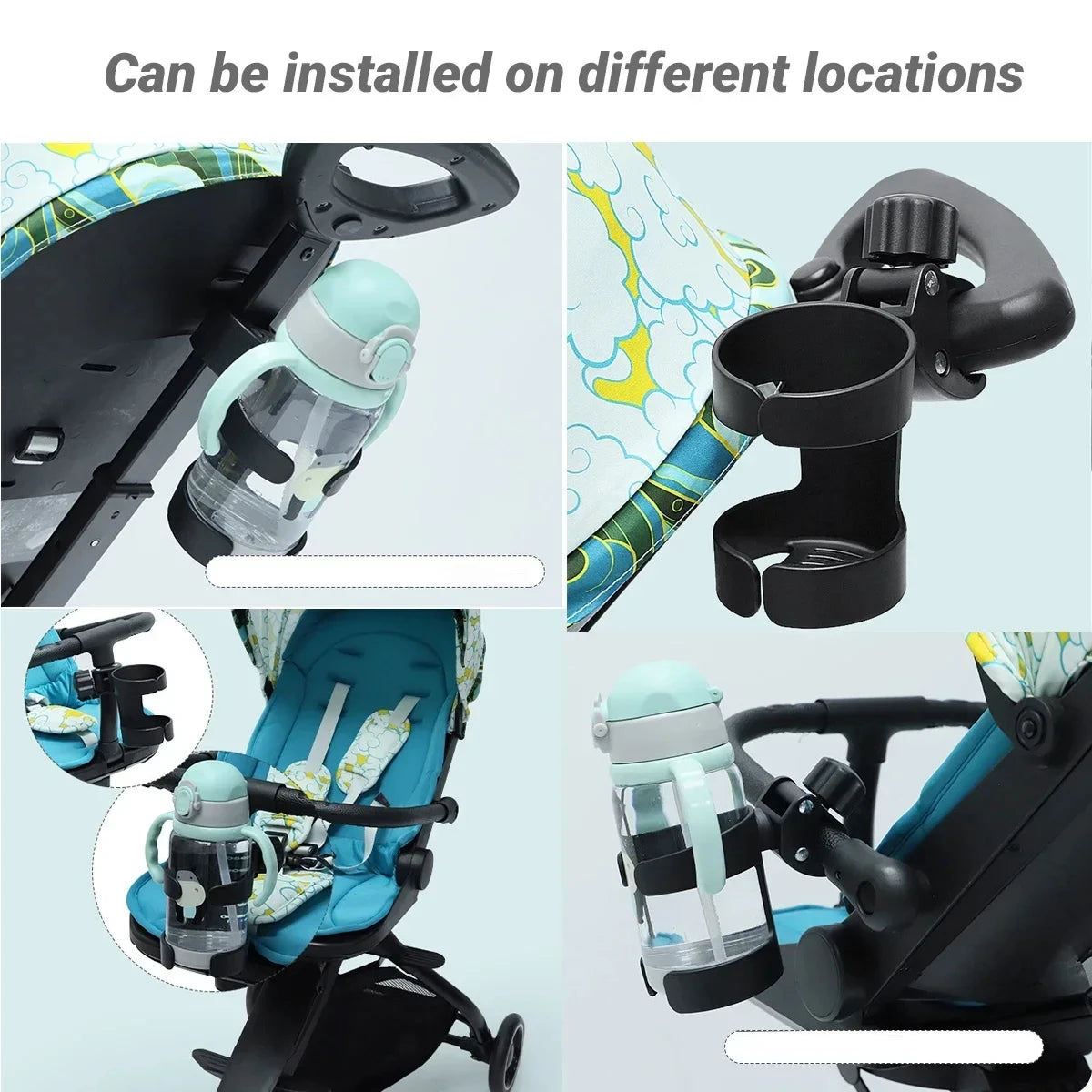 Baby Stroller Cup Holder Children Bicycle Bottle Rack Infant Feeding Bottle Beverage Cup Universal Holder Stroller Accessories