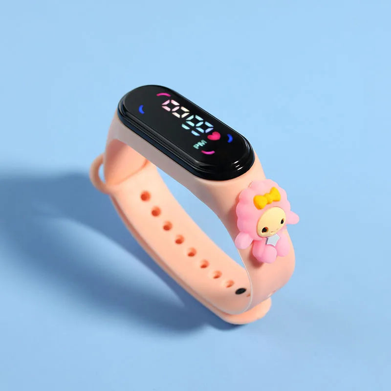 Mode Mickey Kinderuhren für Mädchen Elektronisches Armband Sport Touch LED Spiderman Puppe Kinderuhr Frauen Wasserdichte Uhr